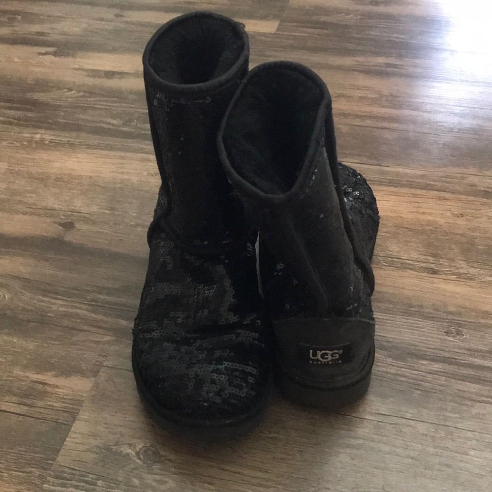 Ugg Boots Black Sparkly